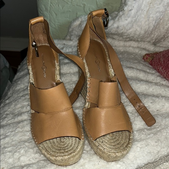 Treasure & Bond Shoes - Treasure & Bond Tan Espadrille Shoes with Woven Soles